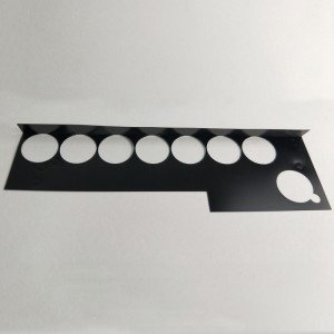 203 * 109 * 0,25 mm musta PC-eristyslevy, lämpötilan kestävyys ja helppo taivuttaa eristyslevy